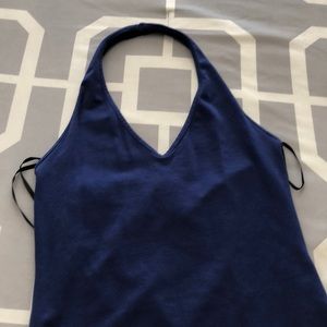 Dark blue halter bodysuit size: M